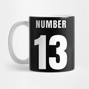 NUMBER 13 FRONT-PRINT Mug